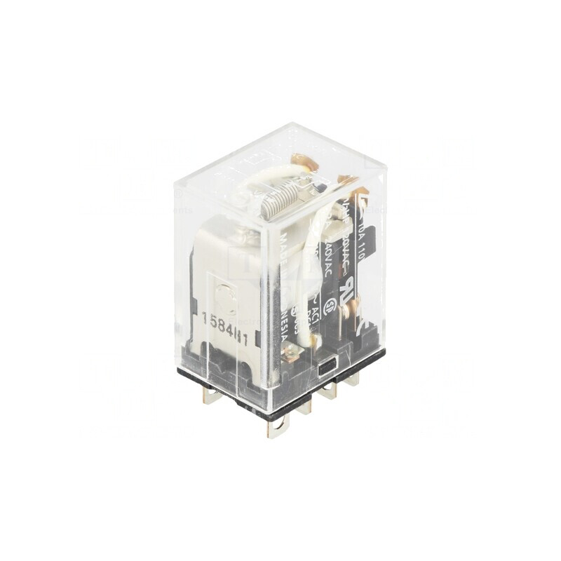 Releu Electromagnetic DPDT 12VAC 10A | Electronic-mag.ro | Componente Electronice