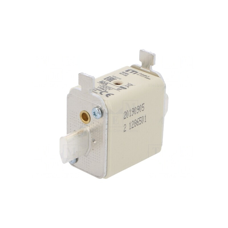 Siguranță 40A 500VAC NH00 Ardere Rapidă | Electronic-mag.ro | Componente Electronice