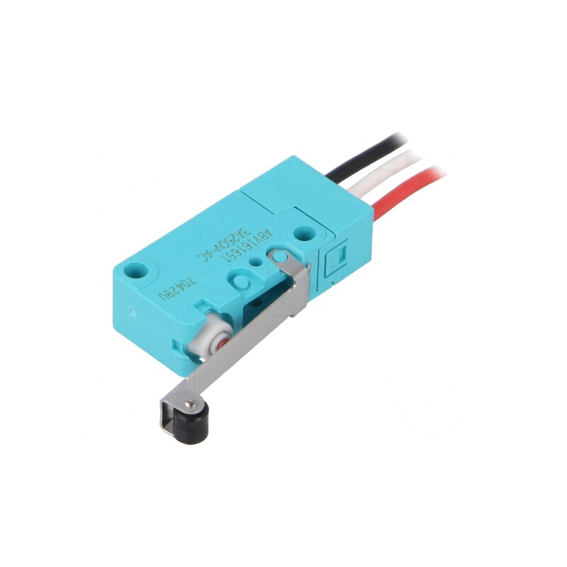 Microîntrerupător cu Manetă și Rulou 1A/250VAC | Electronic-mag.ro | Componente Electronice