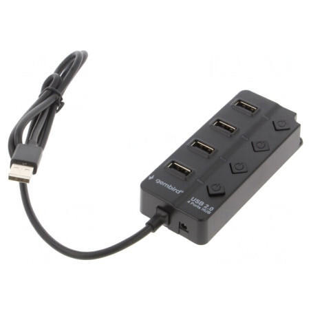 Hub USB 4 Porturi cu Întrerupător USB 2.0 | Electronic-mag.ro | Componente Electronice