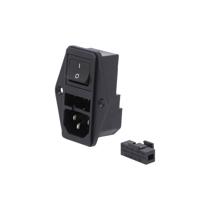 Conector de Alimentare AC Soclu Tată 10A 250V | Electronic-mag.ro | Componente Electronice