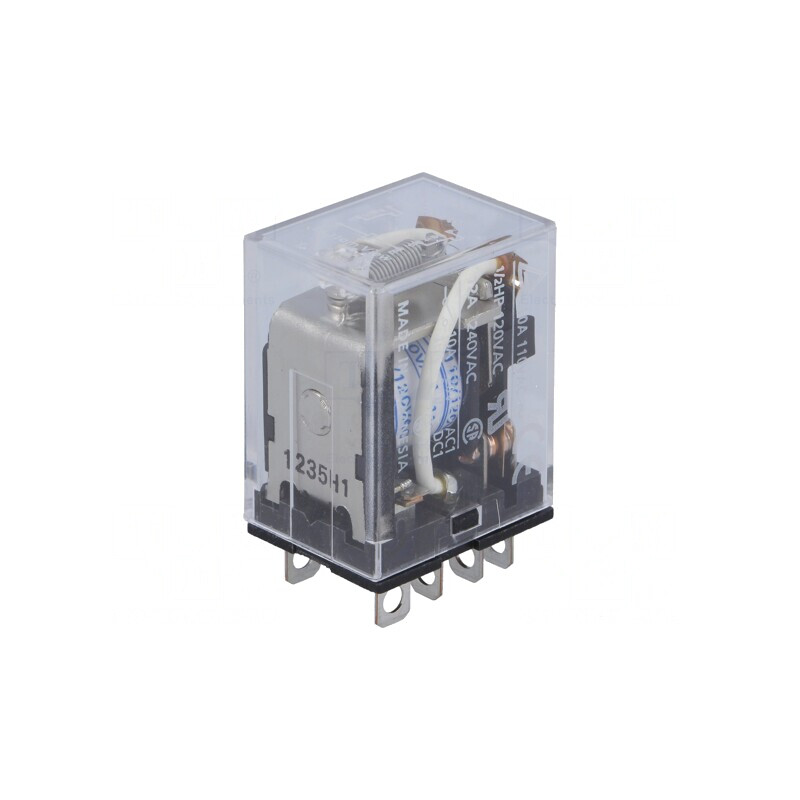 Releu electromagnetic DPDT 120VAC 10A | Electronic-mag.ro | Componente Electronice