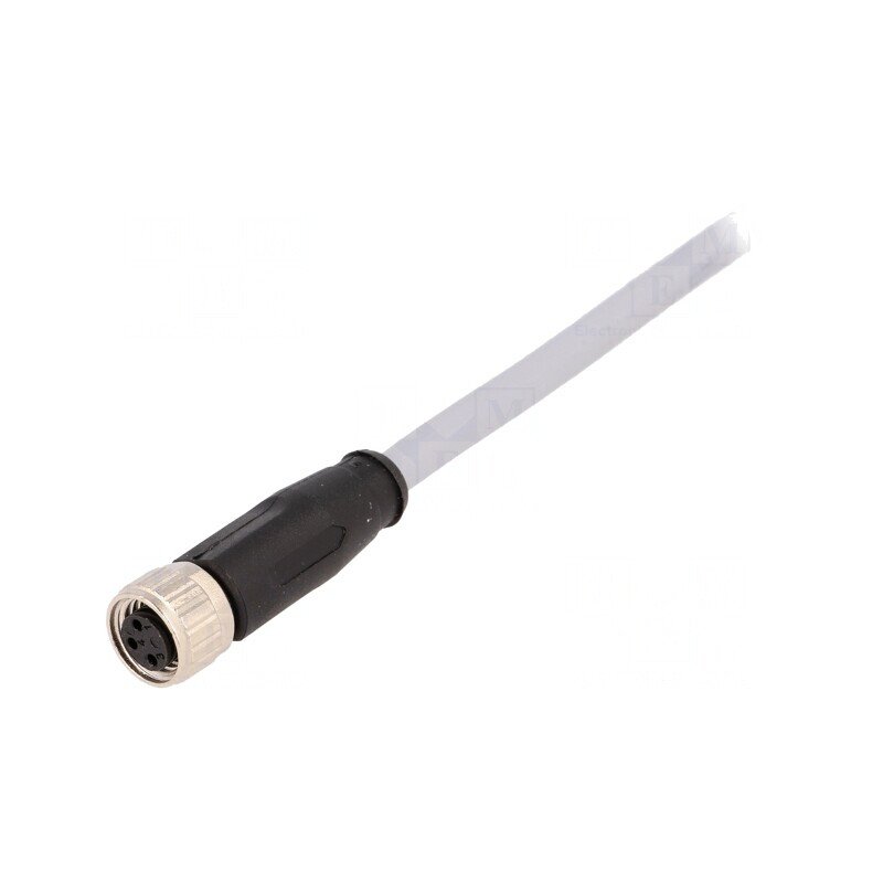 Conector M8 3-PIN Drept cu Cablu 0.5m PVC | Electronic-mag.ro | Componente Electronice