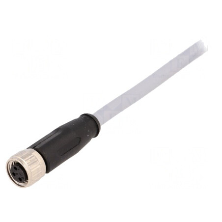 Conector M8 3-PIN Drept cu Cablu 0.5m PVC | Electronic-mag.ro | Componente Electronice