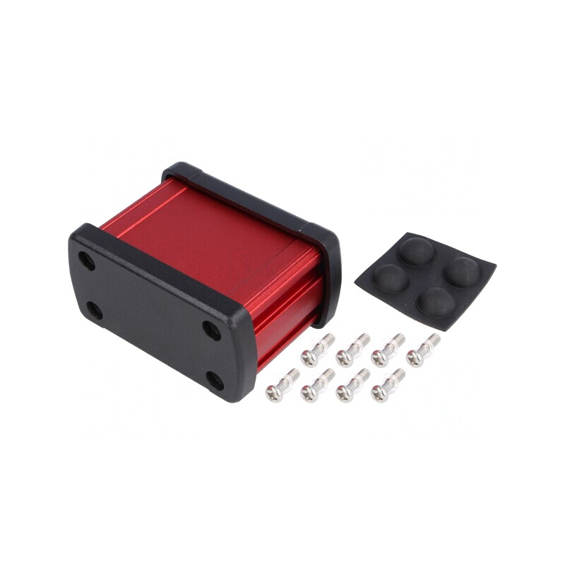 Carcasă universală aluminiu roșu 68.7mm x 49mm x 35.2mm | Electronic-mag.ro | Componente Electronice Carcasă universală aluminiu roșu 68.7mm x 49mm x 35.2mm | Electronic-mag.ro | Componente Electronice