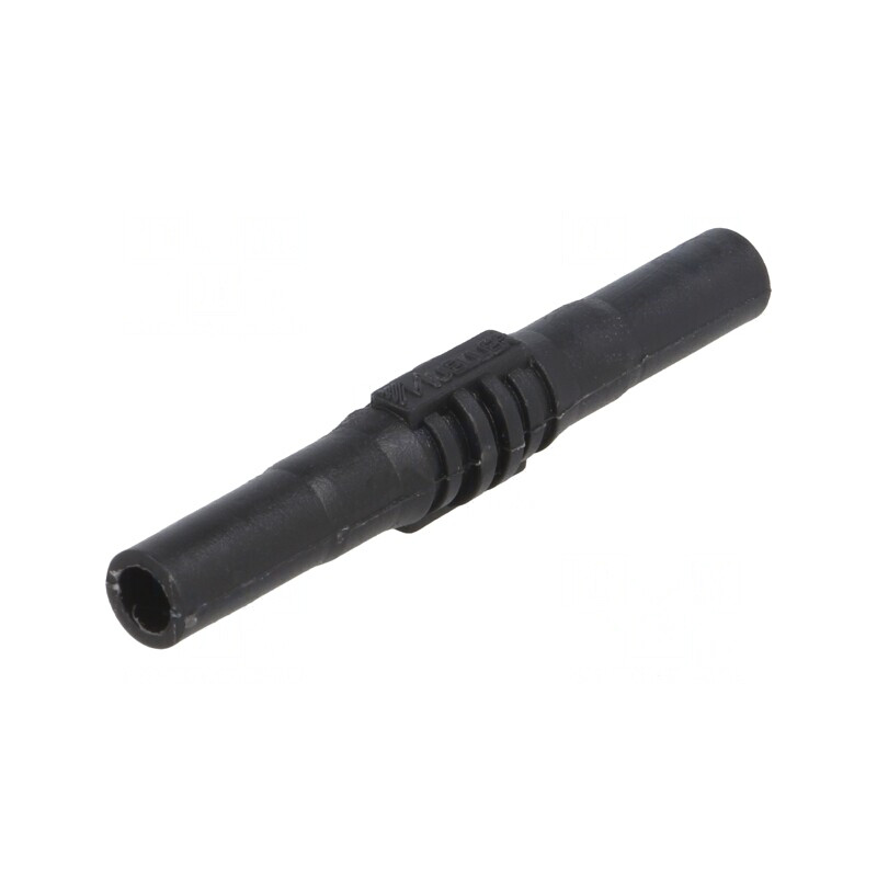 Soclu banană 4mm 15A negru nichelat izolat 63,5mm | Electronic-mag.ro | Componente Electronice