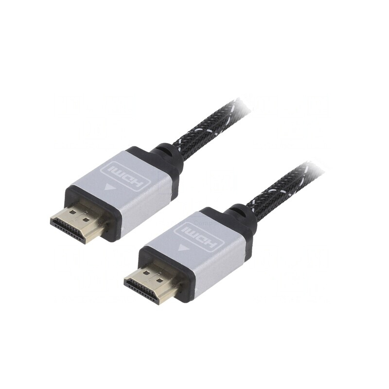 Cablu HDMI 1.4 textil 5m negru | Electronic-mag.ro | Componente Electronice