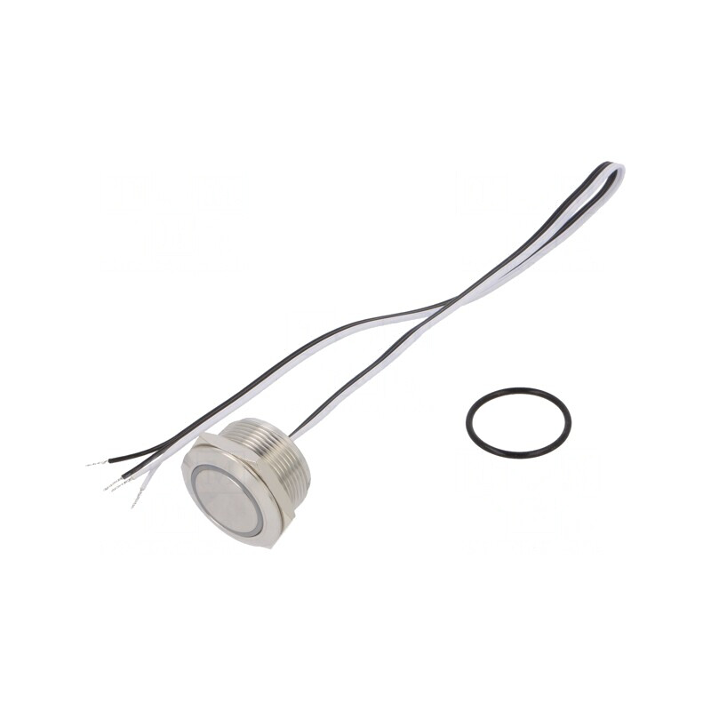 Comutator Anti-Vandalism IP65 Verde 24VDC | Electronic-mag.ro | Componente Electronice