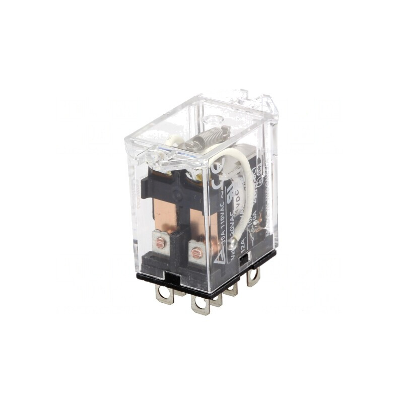 Releu Electromagnetic DPDT 24VDC 10A | Electronic-mag.ro | Componente Electronice