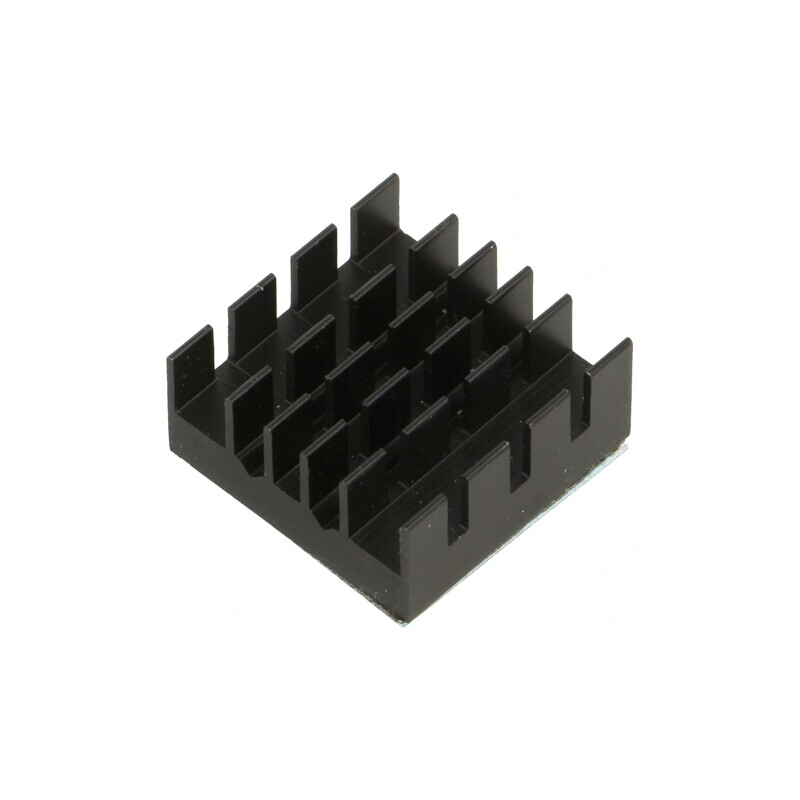 Radiator Extrudat BGA Negru 21x21mm | Electronic-mag.ro | Componente Electronice