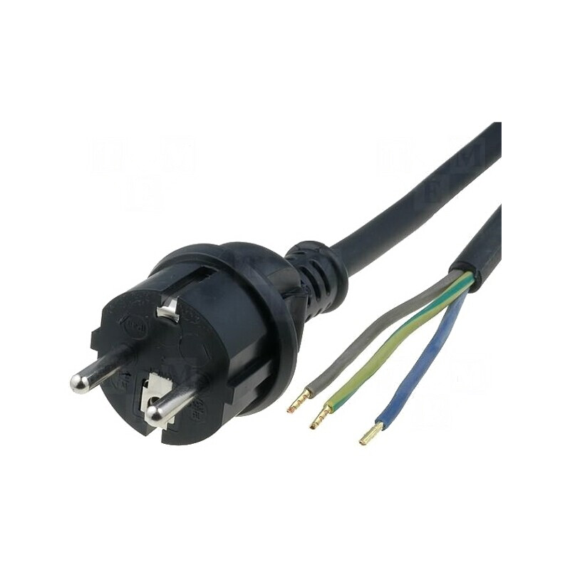 Cablu Prelungitor 3x1mm2 Negru 5m | Electronic-mag.ro | Componente Electronice