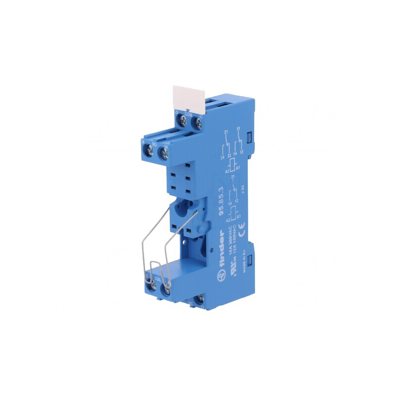 Stativ pentru șină DIN cu cleme și șurub 10A 250VAC -40÷70°C | Electronic-mag.ro | Componente Electronice