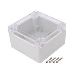 Carcasă Universală cu Bucșă din Alamă 105x105x60mm | Electronic-mag.ro | Componente Electronice