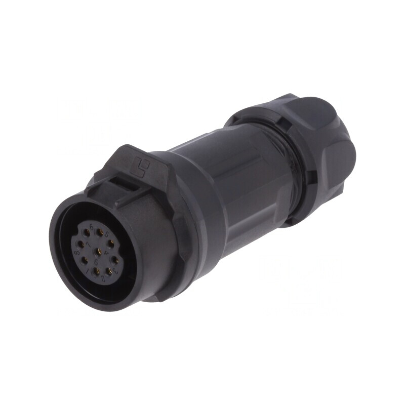 Conector Circular Mufă 16mm 9-PIN Aurit 5A Mamă | Electronic-mag.ro | Componente Electronice
