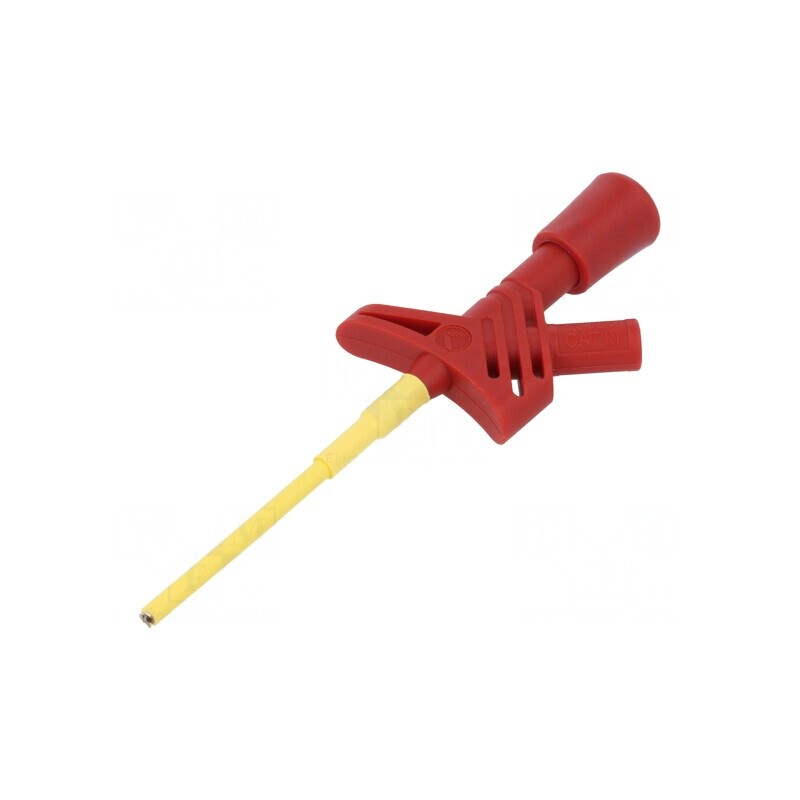 Pensetă Măsurare 3A Roșie 2mm 100mm | Electronic-mag.ro | Componente Electronice