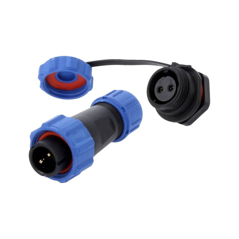 Conector Circular Tată-Mamă 2 PIN 5A IP67 500V Lipire | Electronic-mag.ro | Componente Electronice Conector Circular Tată-Mamă 2 PIN 5A IP67 500V Lipire | Electronic-mag.ro | Componente Electronice