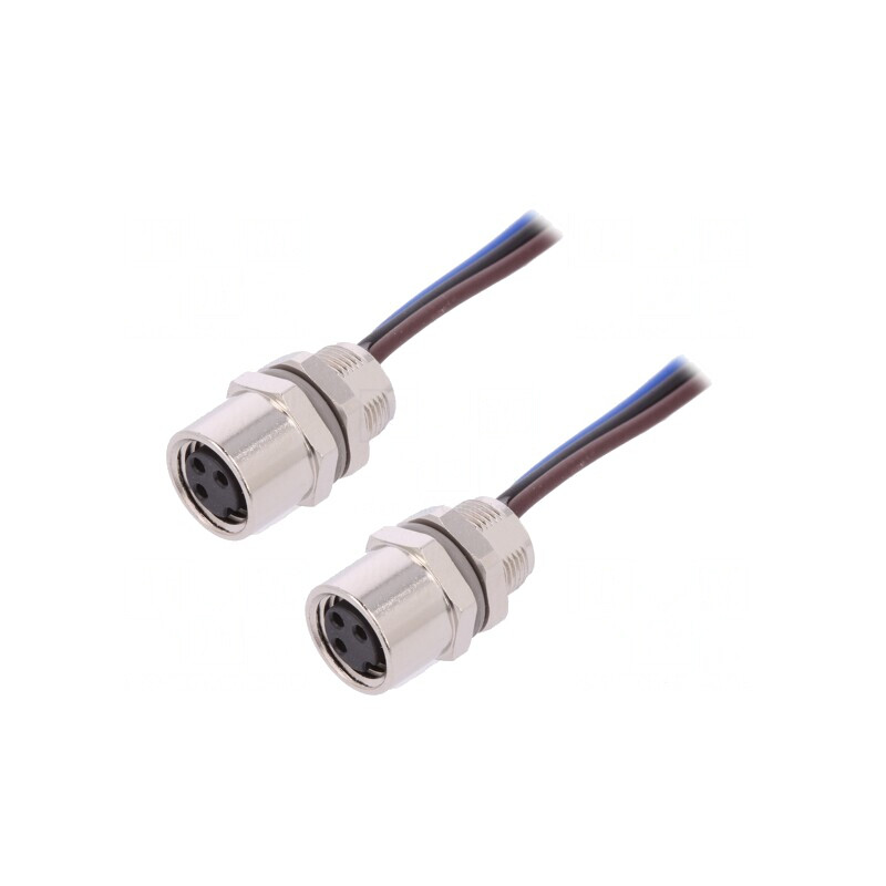 Conector M8 0.2m 3 PIN IP67 60V | Electronic-mag.ro | Componente Electronice