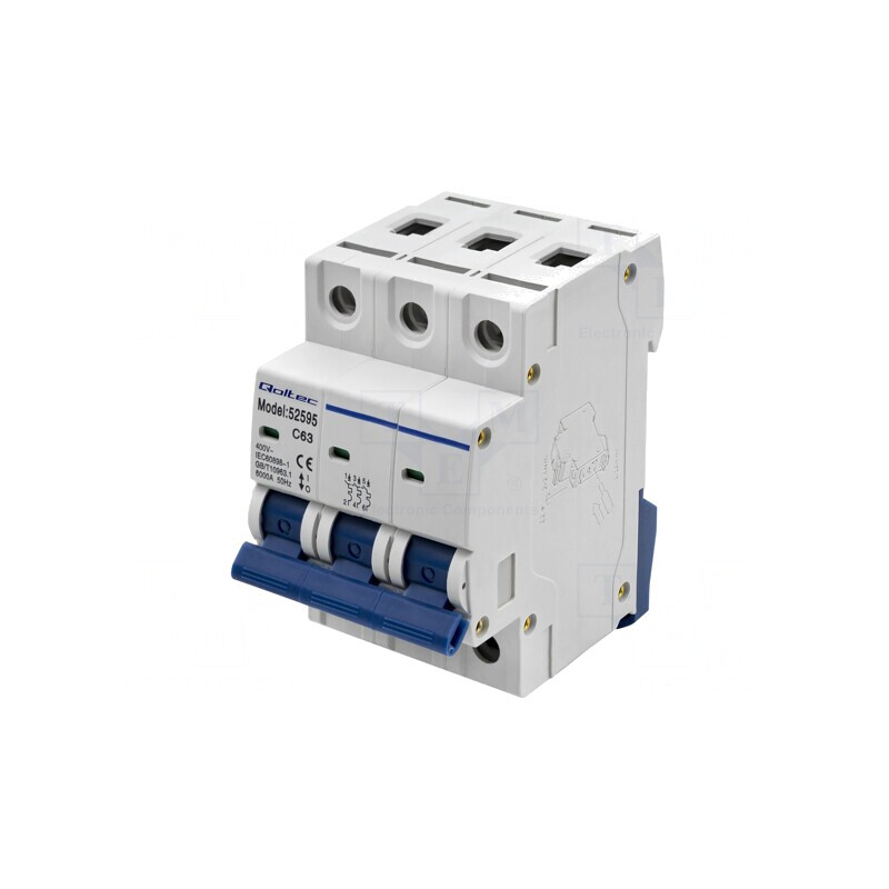Întrerupător de Supracurent Tripolar pentru Șină DIN | Electronic-mag.ro | Componente Electronice Întrerupător de Supracurent Tripolar pentru Șină DIN | Electronic-mag.ro | Componente Electronice