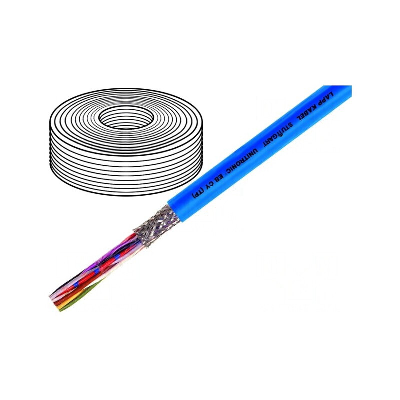Cablu UNITRONIC EB CY TP 4x2x0.75mm2 PVC Albastru Deschis | Electronic-mag.ro | Componente Electronice