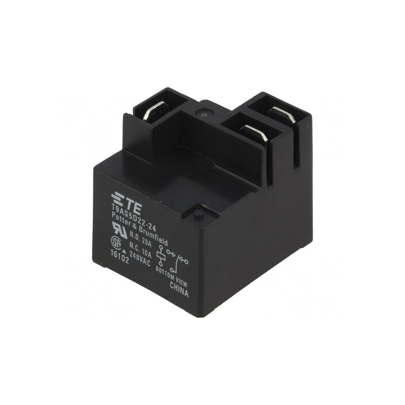 Releu electromagnetic SPDT 24VDC 20A T9A 1W | Electronic-mag.ro | Componente Electronice