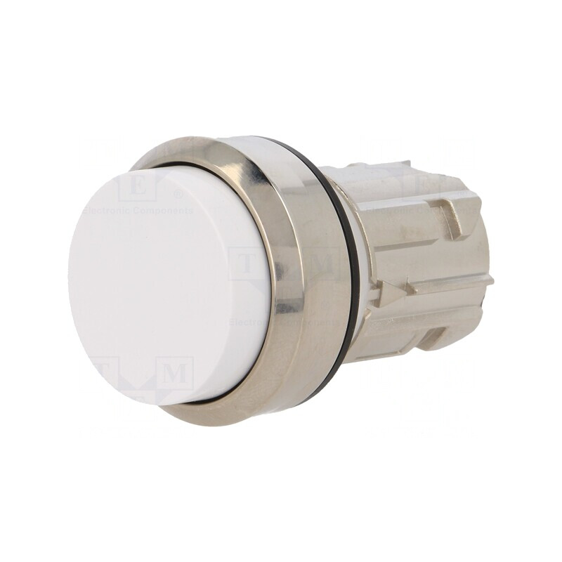 Comutator Alb 22mm Acționare Prin Apăsare | Electronic-mag.ro | Componente Electronice