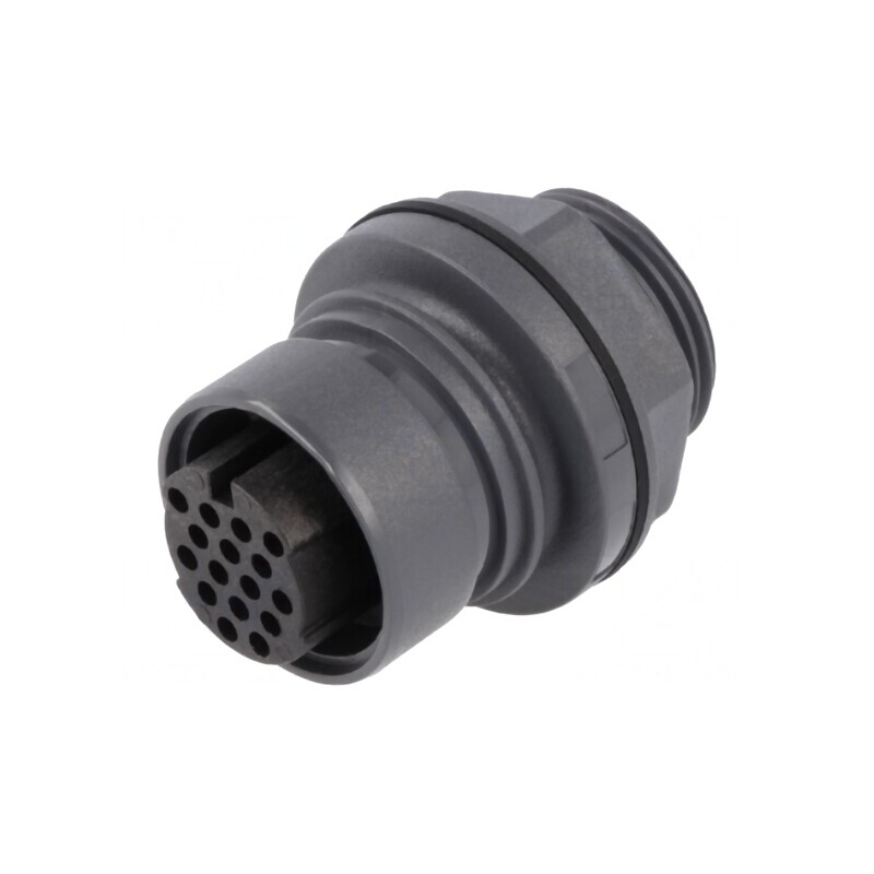 Conector circular soclu mamă 16 PIN fără contacte | Electronic-mag.ro | Componente Electronice
