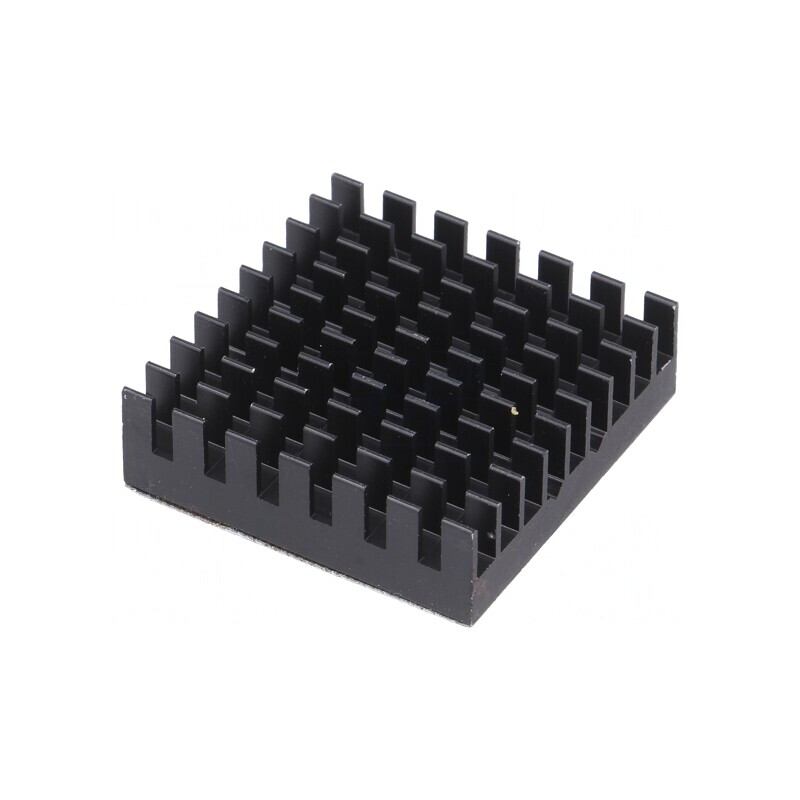 Radiator extrudat cu aripioare BGA negru 31mm x 31mm | Electronic-mag.ro | Componente Electronice
