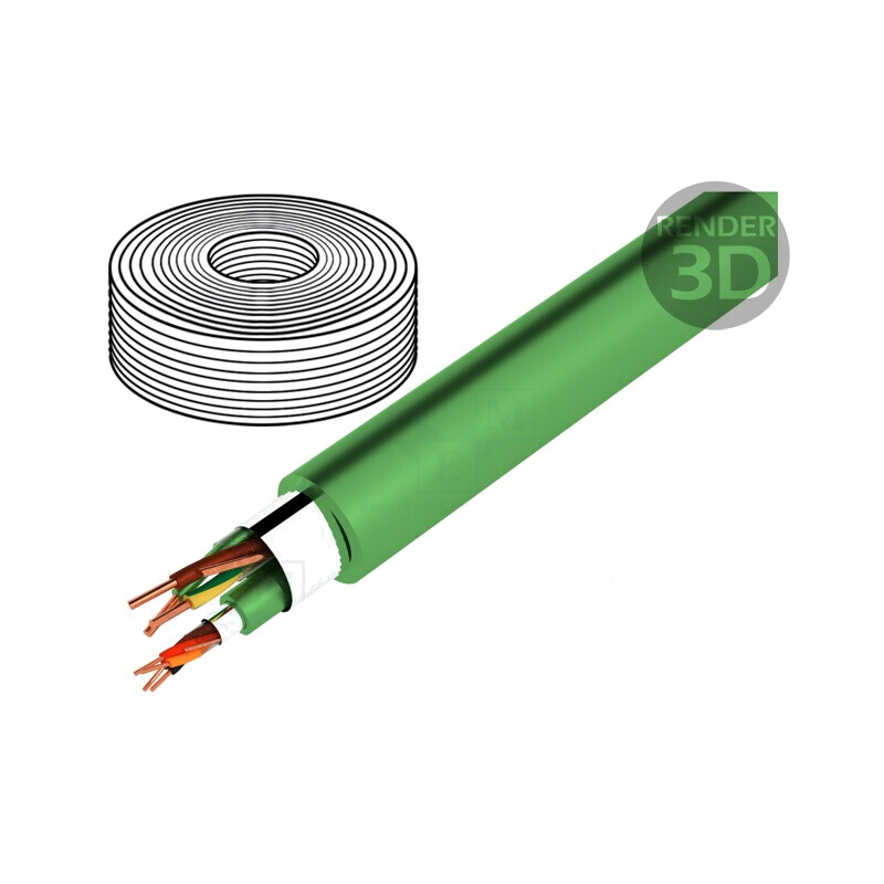 Cablu Electric Cupru PVC Verde 2x2x0,8mm2 și 3x1,5mm2 | Electronic-mag.ro | Componente Electronice