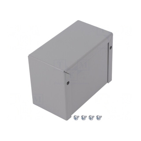 Carcasă universală aluminiu gri 56mm x 102mm x 76mm | Electronic-mag.ro | Componente Electronice
