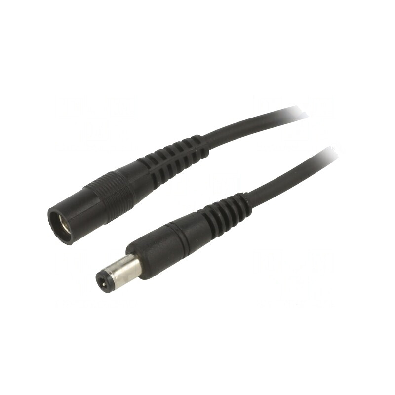 Cablu Alimentare DC 5,5/2,5 mm 3m Negru | Electronic-mag.ro | Componente Electronice