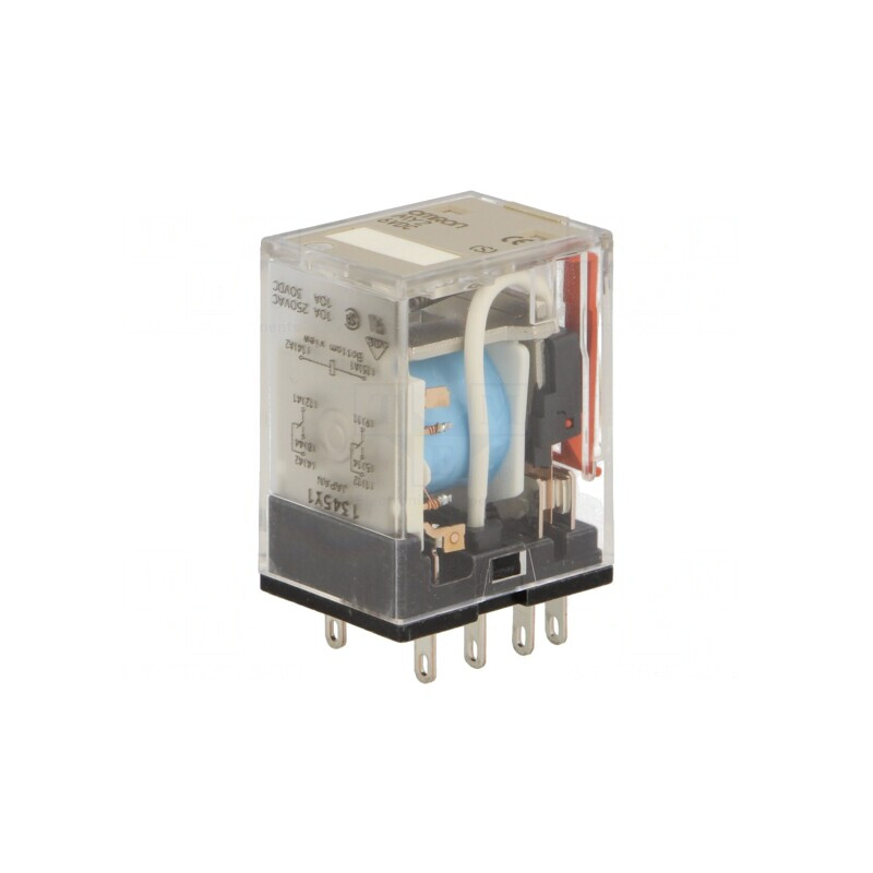 Releu electromagnetic DPDT 6VDC 10A | Electronic-mag.ro | Componente Electronice