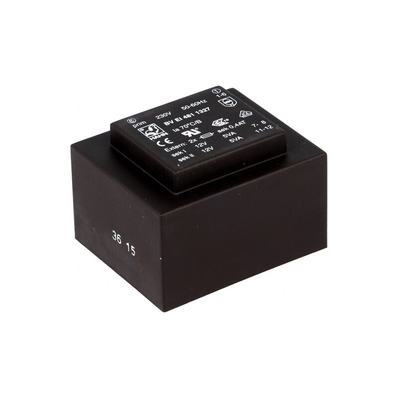 Transformator Încapsulat 10VA 230V 12V PCB | Electronic-mag.ro | Componente Electronice