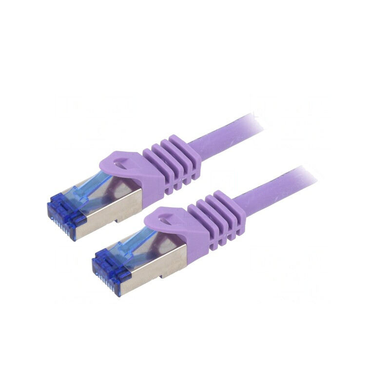 Patch Cord S/FTP Cat6a Cu LSZH Violet 5m | Electronic-mag.ro | Componente Electronice
