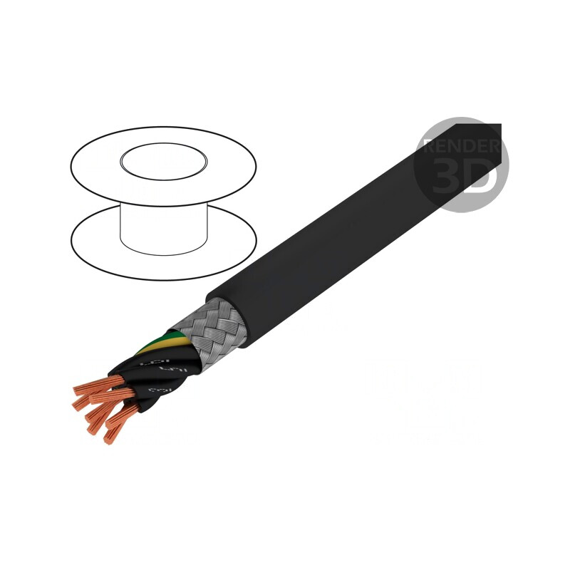 Cablu PVC Negru 600V 1kV 12G 0.75mm2 Eca | Electronic-mag.ro | Componente Electronice