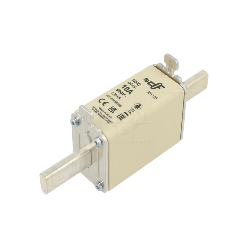 Siguranță Ceramică NH0 gG 16A 500VAC 250VDC | Electronic-mag.ro | Componente Electronice