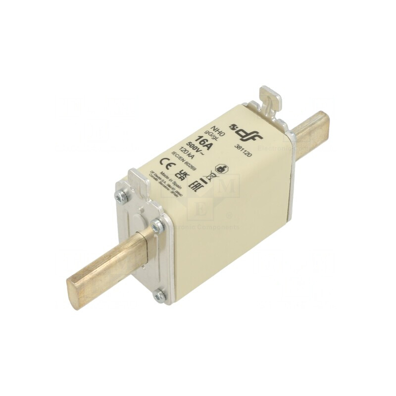 Siguranță Ceramică gG 10A 500V NH0 | Electronic-mag.ro | Componente Electronice