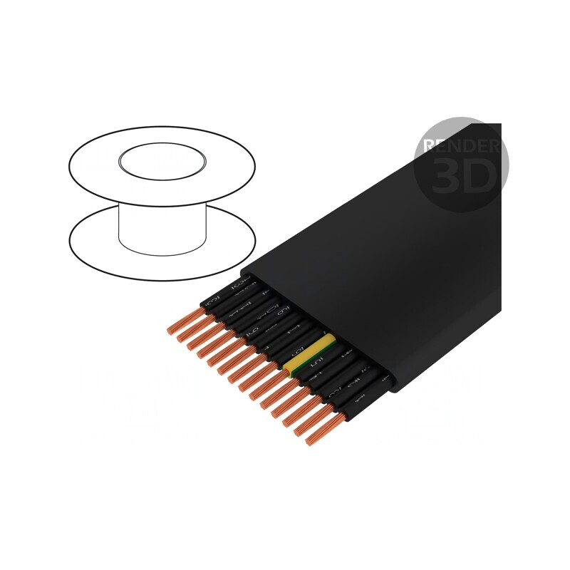 Cablu Electric Flexibil Negru 1,5mm2 450V/750V | Electronic-mag.ro | Componente Electronice