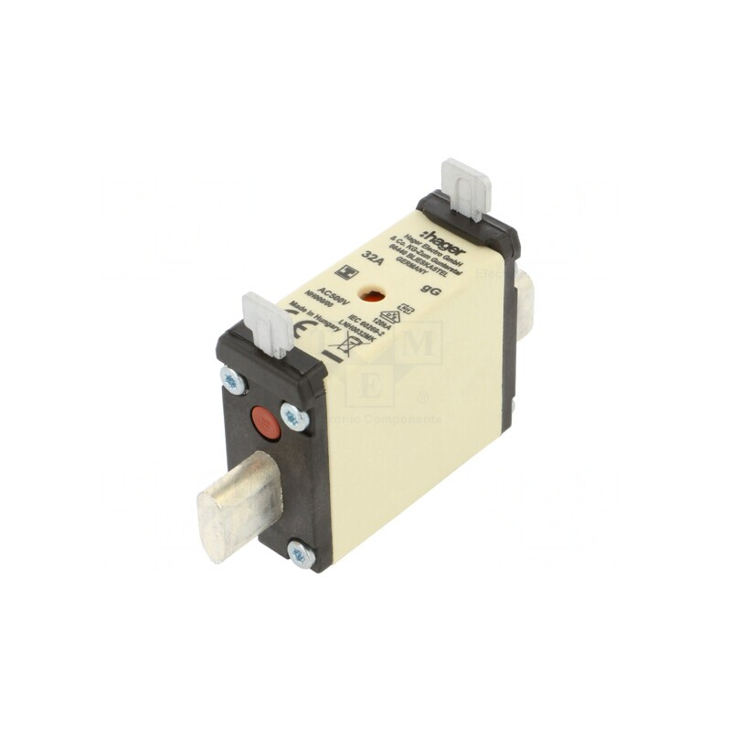 Siguranță Industrială gG 32A 500VAC NH000 | Electronic-mag.ro | Componente Electronice