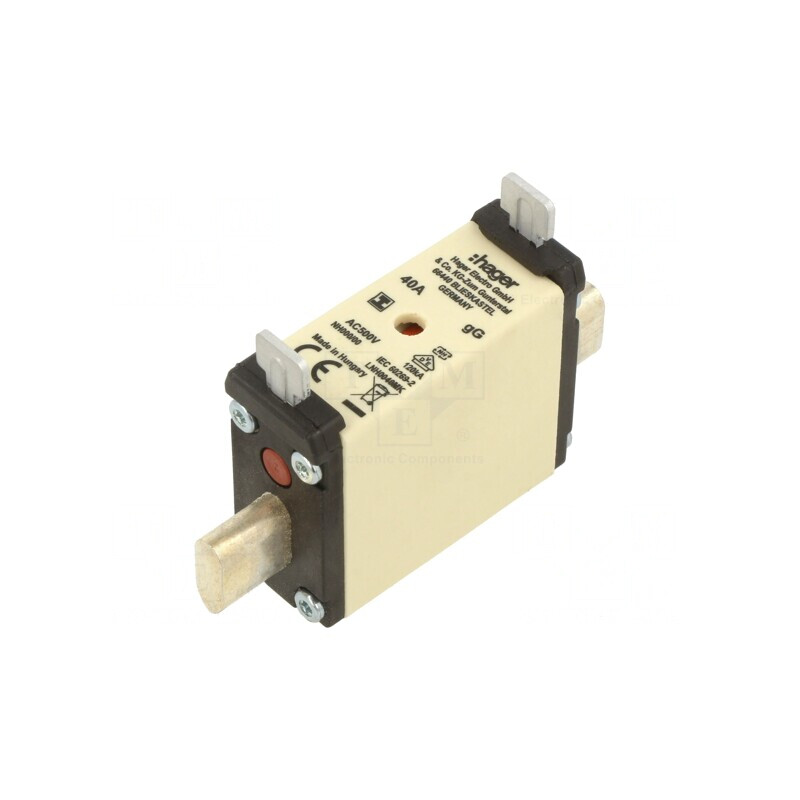 Siguranță Industrială gG 40A 500VAC NH000 | Electronic-mag.ro | Componente Electronice