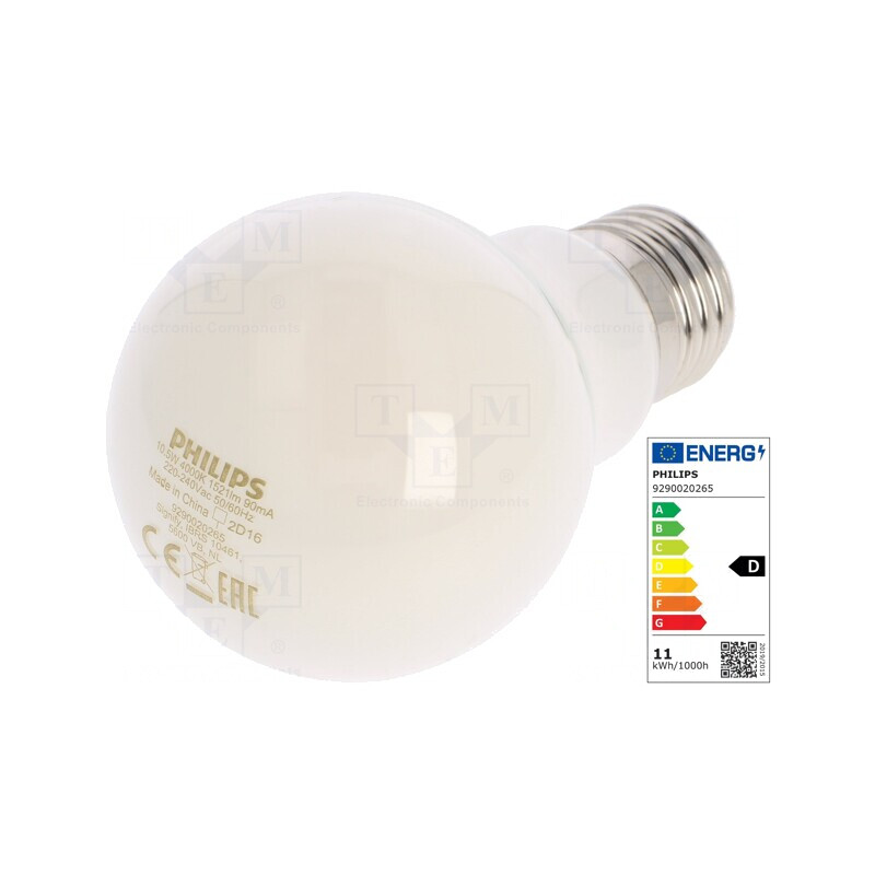 Lampă LED E27 10,5W 4000K Alb Neutru | Electronic-mag.ro | Componente Electronice