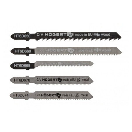 Pânză de Fierăstrău pentru Lemn și Metal - Set 5 Bucăți | Electronic-mag.ro | Componente Electronice