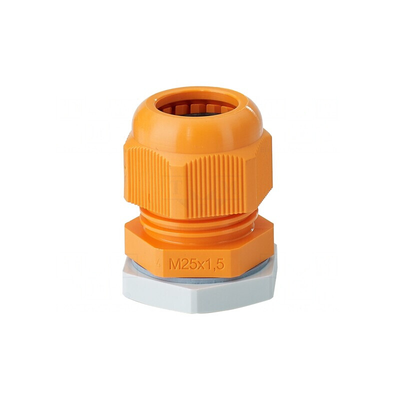 Garnitură Etanșare Poliamidă M25 Portocalie IP66 | Electronic-mag.ro | Componente Electronice