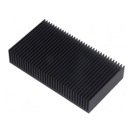 Radiator extrudat cu aripioare negru 50x90x17mm | Electronic-mag.ro | Componente Electronice