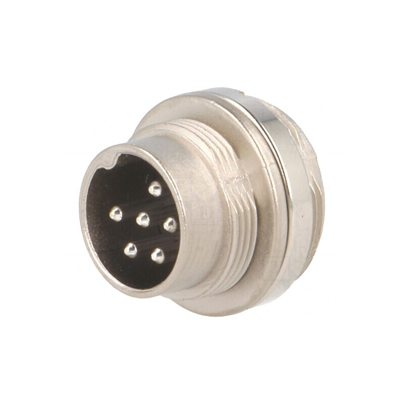 Conector M16 Tată Lipire 6 PIN 5A 300V IP65/IP67 | Electronic-mag.ro | Componente Electronice
