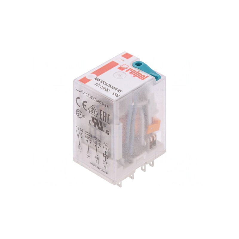 Releu Electromagnetic 3PDT 12VDC 20A | Electronic-mag.ro | Componente Electronice
