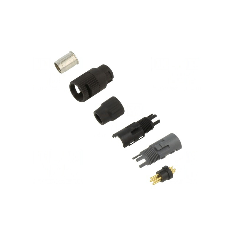 Mufă Conector Circular 4-PIN 125V Lipire Pe Cablu | Electronic-mag.ro | Componente Electronice