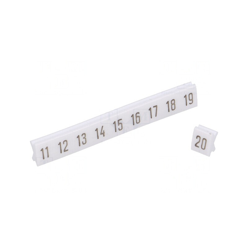 Marcaj alb PCV 4,5mm 250buc. | Electronic-mag.ro | Componente Electronice