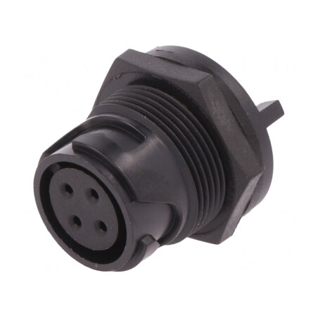 Conector Circular Soclu Mamă 4 PIN | Electronic-mag.ro | Componente Electronice