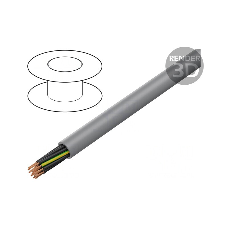 Cablu YSLY-JZ 14G1,5mm2 neecranat gri 300/500V | Electronic-mag.ro | Componente Electronice