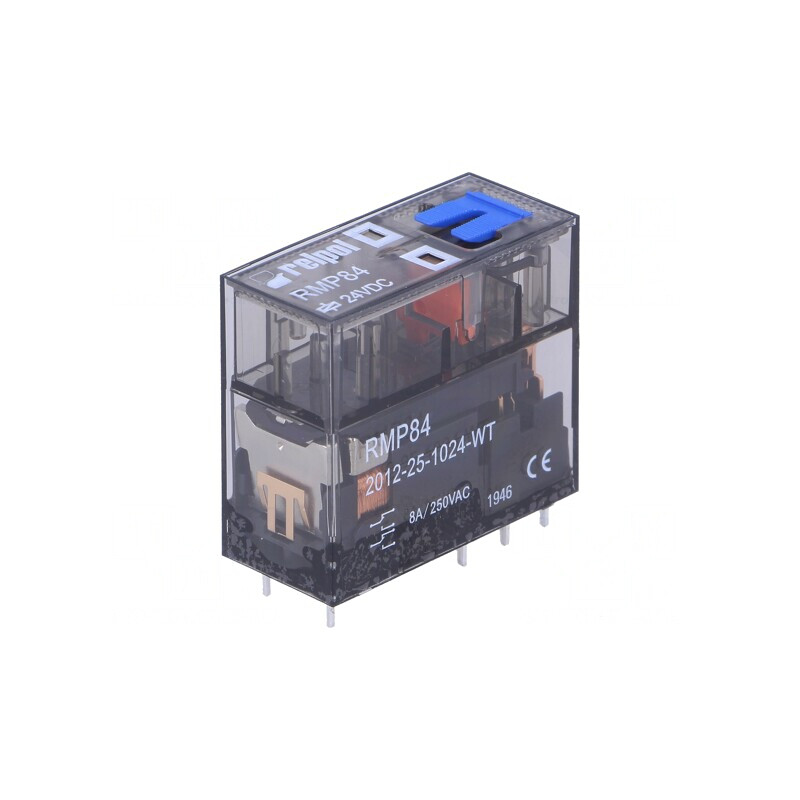 Releu Electromagnetic DPDT 24VDC 8A PCB | Electronic-mag.ro | Componente Electronice
